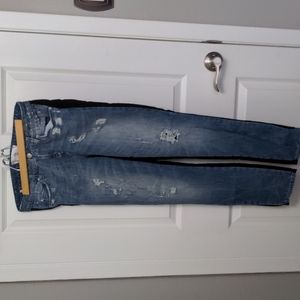 Iro Jeans,  ripped, dual fabric, size 29